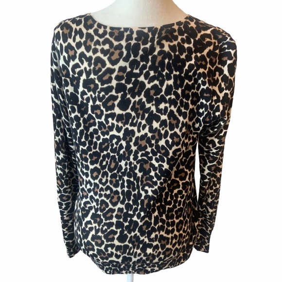 J. Crew Cheetah Leopard Sweater Size Small - Picture 7 of 10